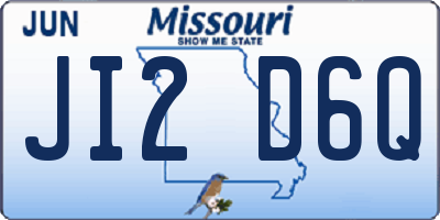 MO license plate JI2D6Q