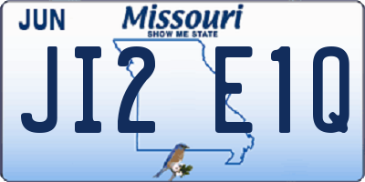 MO license plate JI2E1Q