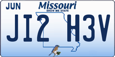MO license plate JI2H3V