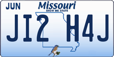 MO license plate JI2H4J