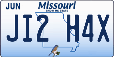 MO license plate JI2H4X