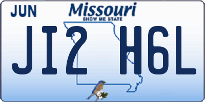MO license plate JI2H6L