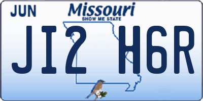 MO license plate JI2H6R