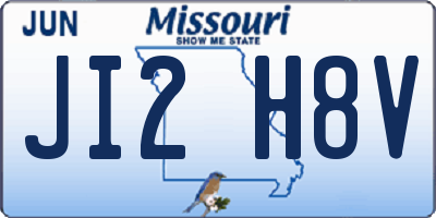 MO license plate JI2H8V