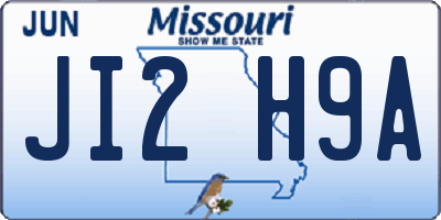 MO license plate JI2H9A