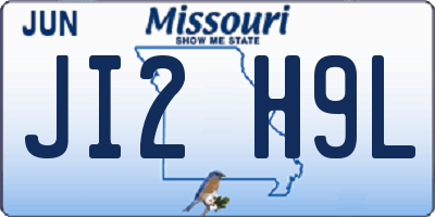 MO license plate JI2H9L