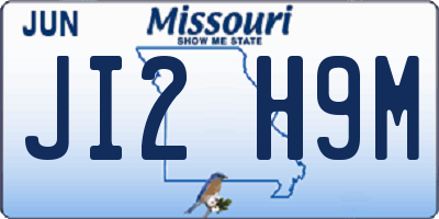 MO license plate JI2H9M