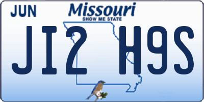 MO license plate JI2H9S