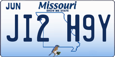 MO license plate JI2H9Y