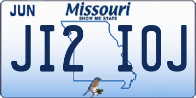 MO license plate JI2I0J