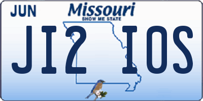MO license plate JI2I0S