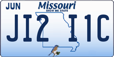 MO license plate JI2I1C