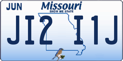 MO license plate JI2I1J