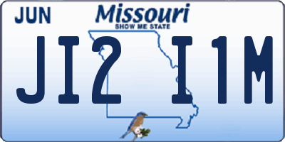 MO license plate JI2I1M