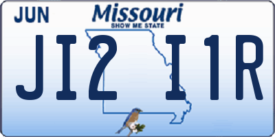 MO license plate JI2I1R