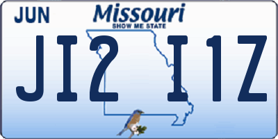 MO license plate JI2I1Z