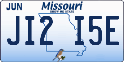 MO license plate JI2I5E