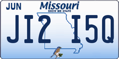 MO license plate JI2I5Q