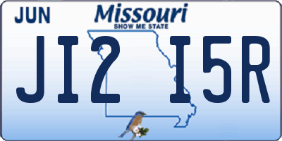 MO license plate JI2I5R