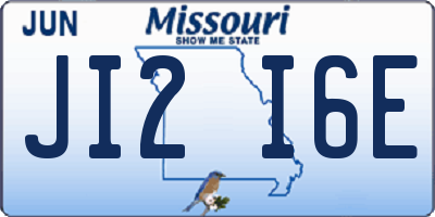 MO license plate JI2I6E