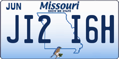 MO license plate JI2I6H