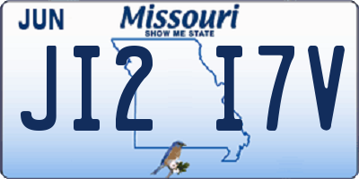 MO license plate JI2I7V