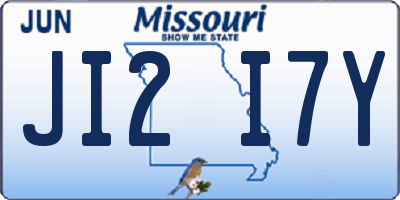 MO license plate JI2I7Y