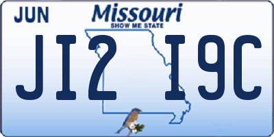 MO license plate JI2I9C