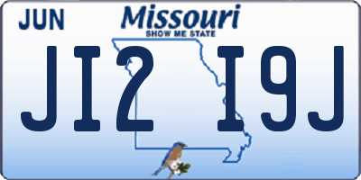 MO license plate JI2I9J