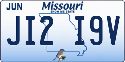 MO license plate JI2I9V
