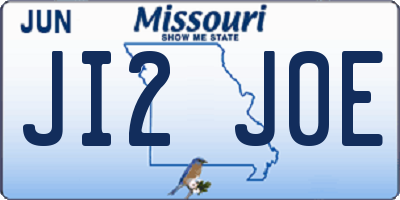 MO license plate JI2J0E