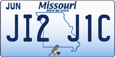 MO license plate JI2J1C