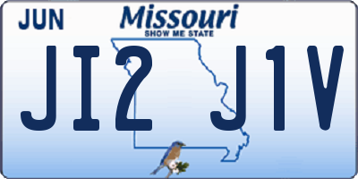 MO license plate JI2J1V