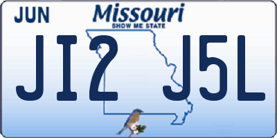 MO license plate JI2J5L