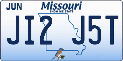 MO license plate JI2J5T