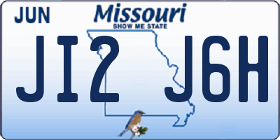 MO license plate JI2J6H