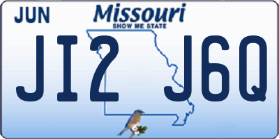 MO license plate JI2J6Q