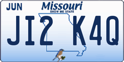 MO license plate JI2K4Q