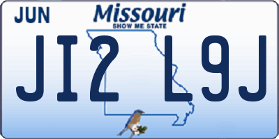 MO license plate JI2L9J