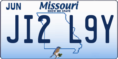 MO license plate JI2L9Y