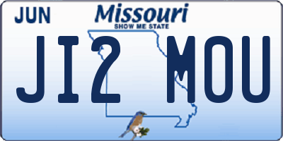 MO license plate JI2M0U