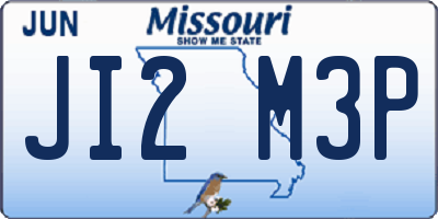 MO license plate JI2M3P