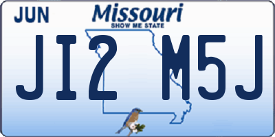 MO license plate JI2M5J