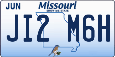 MO license plate JI2M6H