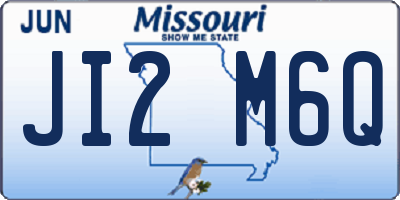 MO license plate JI2M6Q