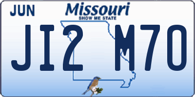 MO license plate JI2M7O