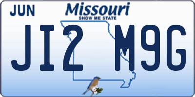 MO license plate JI2M9G