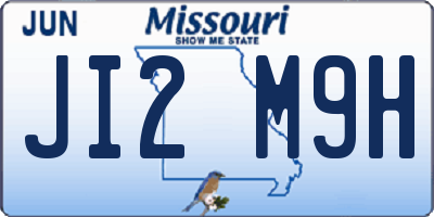 MO license plate JI2M9H