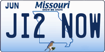 MO license plate JI2N0W