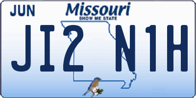 MO license plate JI2N1H